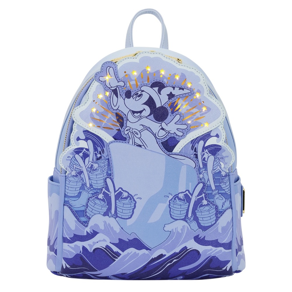 Loungefly Disney Fantasia Light-Up Sorcerer Mickey Mini Backpack Exclusive